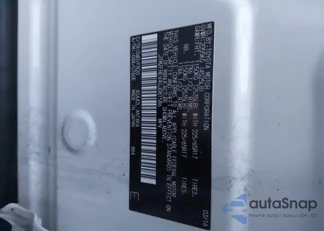 2016 Toyota Rav4 Le из США, поврежденный, VIN JTMZFREV4GJ081586